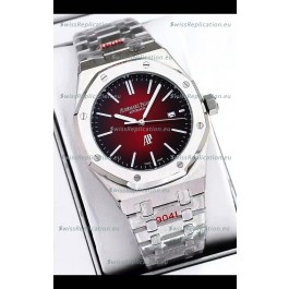 Audemars Piguet Royal Oak Jumbo Extra Thin Edition Watch in Red Dial - 39MM in 904L Steel Case