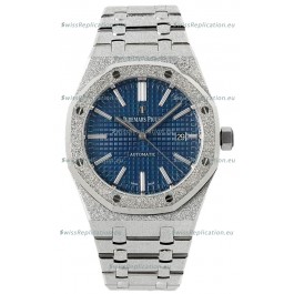 Audemars Piguet Royal Oak Frosted 37MM Self-Winding Blue Dial 1:1 Mirror Replica Watch