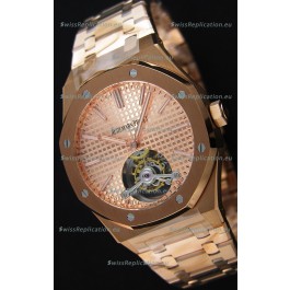 Audemars Piguet Royal Oak Tourbillon 41mm Extra-Thin Pink Gold Dial Watch 