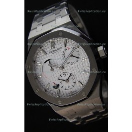 Audemars Piguet Royal Oak Dual Time Swiss Replica Watch in White Dial