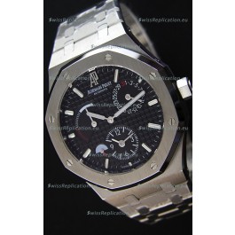 Audemars Piguet Royal Oak Dual Time Swiss Replica Watch in Black Dial