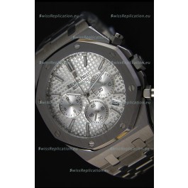 Audemars Piguet Royal Oak Chronograph Silver Toned Dial Swiss Quartz Replica Watch - 41MM