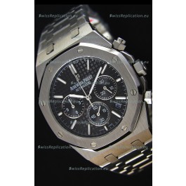 Audemars Piguet Royal Oak Chronograph Black Dial Swiss Quartz Replica Watch - 41MM