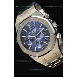 Audemars Piguet Royal Oak Chronograph Blue Dial Swiss Quartz Replica Watch - 41MM
