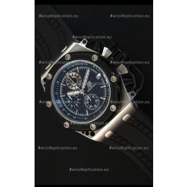 Audemars Piguet Royal Oak Survivor Chronograph Swiss Quartz Watch in Black Dial