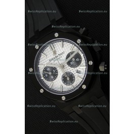 Audemars Piguet Royal Oak Chronograph Silver Toned Dial Black Subdials Swiss Replica Watch