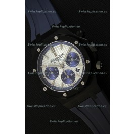 Audemars Piguet Royal Oak Chronograph Silver Toned Dial Blue Subdials Swiss Replica Watch