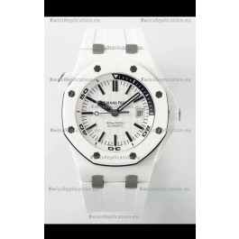 Audemars Piguet Royal Oak Offshore Ceramic 1:1 Ultimate Swiss Replica Watch White Dial Cal.3102 Movement