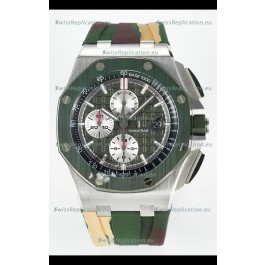 Audemars Piguet Royal Oak Offshore Chronograph Green Dial 1:1 Super Clone Replica Watch - 904L Steel