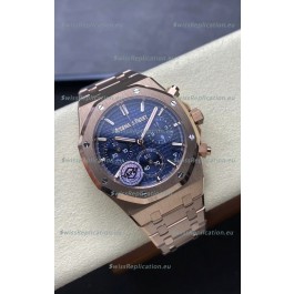 Audemars Piguet Royal Oak Super Clone - Blue Dial Rose Gold Casing 41MM