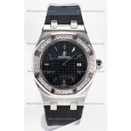 Audemars Piguet Royal Oak 33MM 904L Steel Quartz Black Dial Swiss Replica Watch