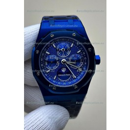 Audemars Piguet Royal Oak Perpetual Calendar Super Clone Blue Ceramic Replica Watch