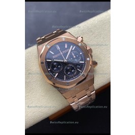 Audemars Piguet Royal Oak 50th Anniversary Super Clone - Rose Gold Casing Blue Dial in 41MM