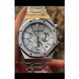 Audemars Piguet Royal Oak Chronograph 1:1 Mirror Replica - 904L Steel in White Dial 41MM
