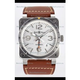 Bell & Ross BR03-93 GMT Edition White Dial 1:1 Mirror Replica Watch 