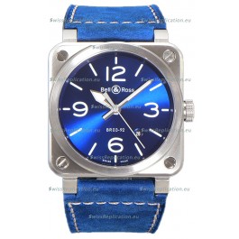 Bell and Ross BR03-A Blue Dial 904L Steel Swiss Replica Watch 