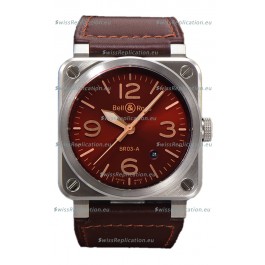 Bell and Ross BR03-A Golden Heritage Edition 904L Swiss Replica Watch 