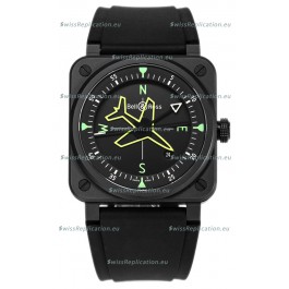 Bell and Ross BR03 Gyrocompass PVD Coated Swiss Replica Watch 41MM