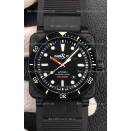 Bell & Ross BR03-92 Diver DLC Coated Black Dial Swiss Replica Watch 1:1 Mirror Replica