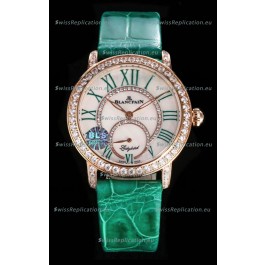 Blancpain Super Clone Lady Bird Colors Edition Watch in Rose Gold Casing