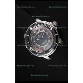 Blancpain 500 Fathoms Swiss Replica Watch in Grey Carbon Dial - 1:1 Mirror Edition