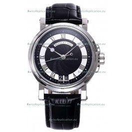 Breguet Marine Automatic Big Date 5817 Stainless Steel Watch with in Black Dial 
