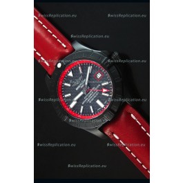 Breitling Chronometre GMT Carbon Dial Swiss Replica Watch in PVD Casing
