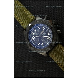 Breitling Avenger Titanium Case Swiss Replica Watch Carbon Dial 1:1 Mirror Replica Watch