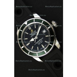 Breitling SuperOcean Heritage II B20 42MM Black Dial Green Bezel Swiss Replica Watch - 1:1 Mirror Edition