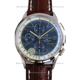 Breitling Premier B01 Chronograph 42 Edition Steel Casing Blue Dial - 1:1 Mirror Replica Watch