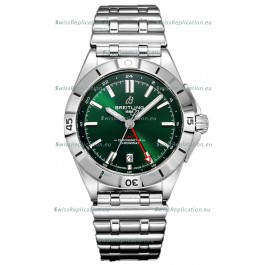Breitling Chronomat Automatic GMT 40 Green Dial 1:1 Mirror Swiss Replica Watch 