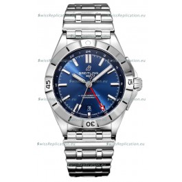 Breitling Chronomat Automatic GMT 40 Blue Dial 1:1 Mirror Swiss Replica Watch 