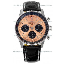 Breitling Navitimer B01 Chronograph 43 Copper Dial - 904L Steel Casing 1:1 Mirror Swiss Replica