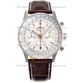 Breitling Navitimer B01 Chronograph 43 White Dial - 904L Steel Casing 1:1 Mirror Swiss Replica