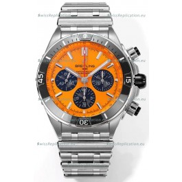 Breitling Chronomat B01 42 Edition Swiss 904L Steel Casing Pale Yellow Dial 1:1 Mirror Replica Watch