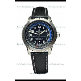 Breitling Navitimer Aviator 8 B35 Unitime Automatic 43 Black Dial 1:1 Mirror Swiss Replica Watch 