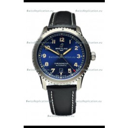 Breitling Navitimer Aviator 8 Automatic 41 Blue Dial 1:1 Mirror Swiss Replica Watch 