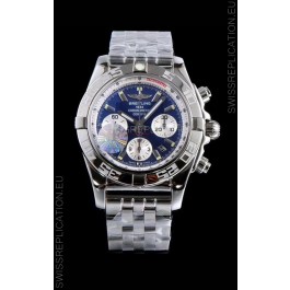 Breitling Chronomat B01 Blue Dial 904L Steel Swiss 1:1 Mirror Replica Watch