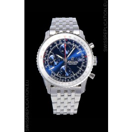Breitling Navitimer 1 Chronograph 41MM Swiss Watch Blue Dial in 904L Steel - Steel Strap