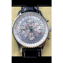 Breitling Montbrilliant Superclone Replica Watch in White Dial - 904L Steel Case