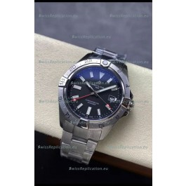 Breitling Avenger GMT Automatic 44 Swiss 1:1 Super Clone Replica Watch - Black Dial 