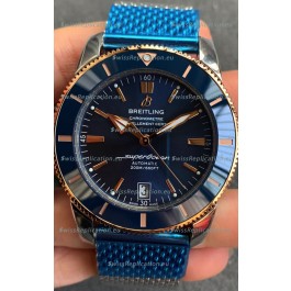 Breitling SuperOcean Heritage II B20 44MM Blue Dial Two Tone Bezel 1:1 Mirror Replica