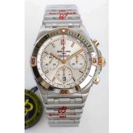 Breitling Chronomat B01 42 Edition Swiss 904L Steel Rose Gold Details with Steel Dial 1:1 Mirror Replica Watch