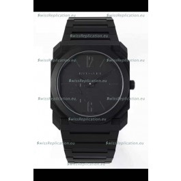 Bvlgari Octo Finissmo Edition 1:1 Mirror Replica Sandblasted DLC Coated Casing