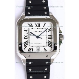 Santos De Cartier Stainless Steel Casing 1:1 Mirror Swiss Replica Watch 40MM
