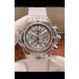 Hublot Big Bang Unico Clear Plexiglass Casing 1:1 Mirror Edition Swiss Replica Watch 