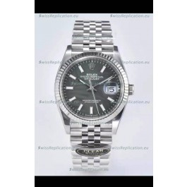Rolex Datejust 126234 36MM Swiss Replica in 904L Steel in Grey Dial 1:1 Mirror Replica