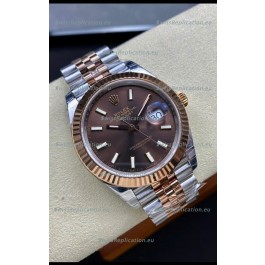 Rolex Datejust 126331 41MM ETA 3235 Swiss 1:1 Mirror Replica Watch in Rose Gold 904L Steel - 1:1 Mirror