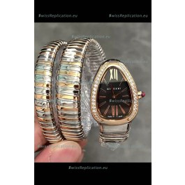 Bvlgari Serpenti Tubogas Double Spiral Two Tone Super Clone Replica Watch