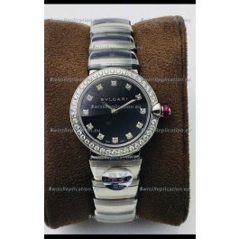 Bvlgari LVCEA Edition Watch in Stainless Steel Black Dial - 1:1 Mirror Replica